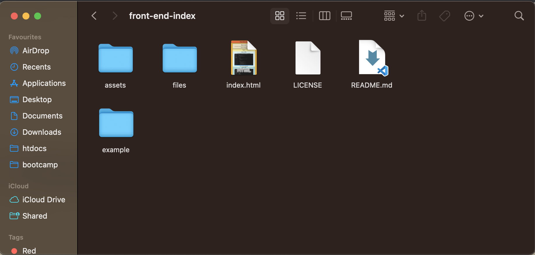 Local directory with new folder