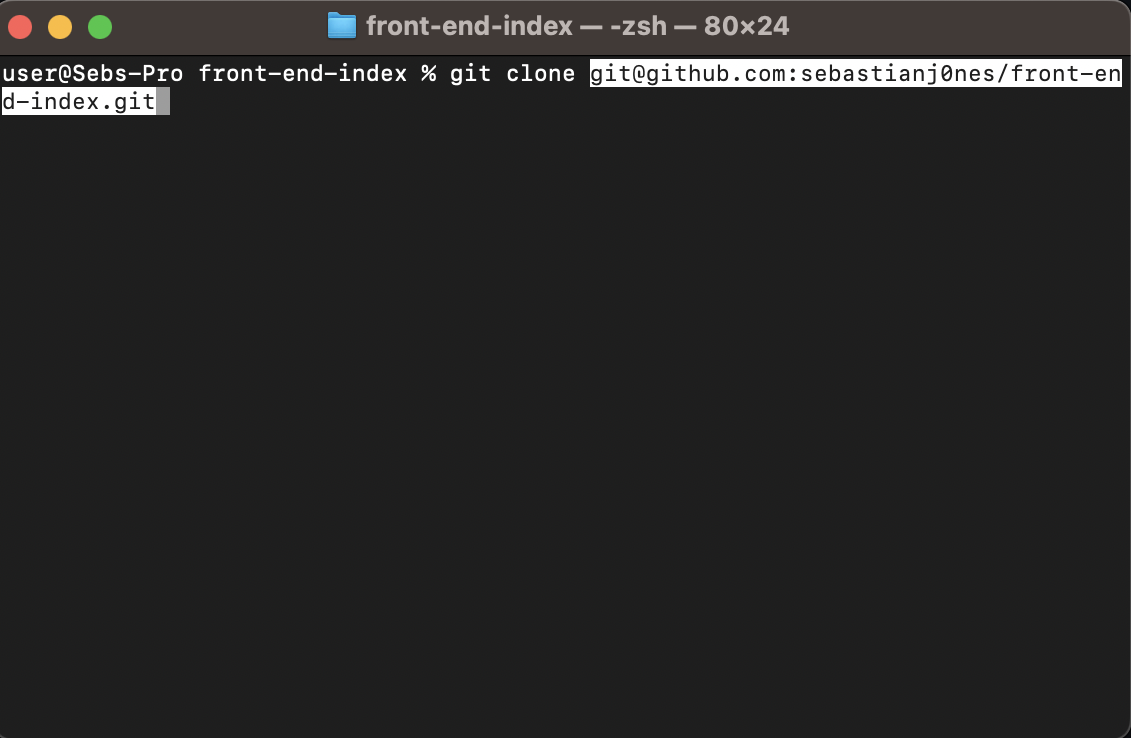 Cloning ID into terminal